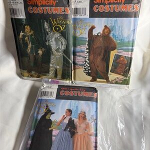 Simplicity  Lot 7820 7808 7833 Wizard of Oz Costumes Sew Patterns Adult UNCUT